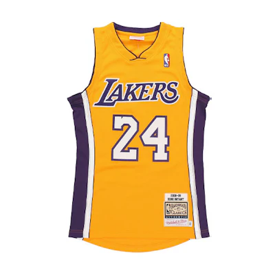 Mitchell & Ness NBA Lakers Kobe Bryant #24 08-09 Retro Jersey Yellow Men's AJY4CP19009-LALLTGD08KBR