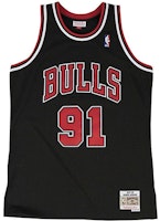 Mitchell & Ness x NBA Retro Jersey Fan 1997-98 Chicago Bulls Rodman 91 Black SMJYGS18152-CBUBLCK97DRD Mitchell & Ness x NBA Retro Jersey Fan 1997-98 Chicago Bulls Rodman 91 Black SMJYGS18152-CBUBLCK97DRD