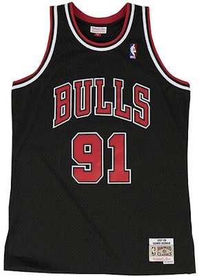 Mitchell & Ness x NBA Retro Jersey Fan 1997-98 Chicago Bulls Rodman 91 Black SMJYGS18152-CBUBLCK97DRD Buy Mitchell & Ness x NBA Retro Jersey Fan 1997-98 Chicago Bulls Rodman 91 Black SMJYGS18152-CBUBLCK97DRD