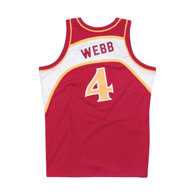 Mitchell & Ness NBA Retro Jersey SW Fan Edition 1986 Chris Webber #4 Red SMJYGS18136-AHASCARSWE86