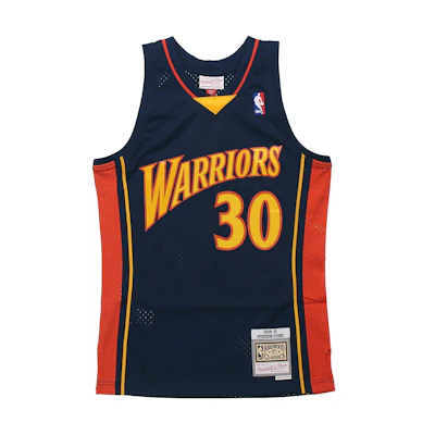 Mitchell & Ness NBA Stephen Curry Warriors #30 Swingman Jersey SMJYGS18170-GSWNAVY09SCU