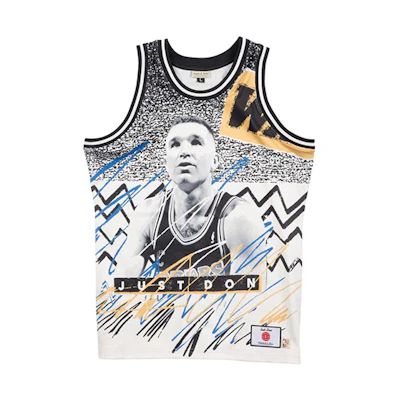 Mitchell & Ness NBA Warriors Mullin Hardaway #10 Just Don Edition Jersey Men DJY1PTOW-GSWNG180473THA