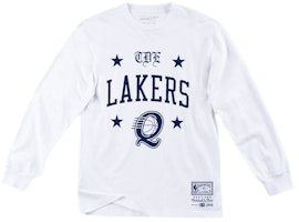 Mitchell & Ness x Schoolboy Q X Los Angeles Lakers Long Sleeve T-Shirt White Mitchell & Ness x Schoolboy Q X Los Angeles Lakers Long Sleeve T-Shirt White