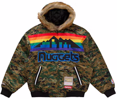 Buy Mitchell & Ness x Supreme 聯名數碼迷彩隊服連帽緞面棒球夾克