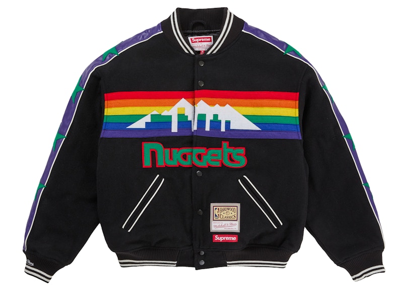 Mitchell & Ness x Supreme Teams Varsity Jacket Black