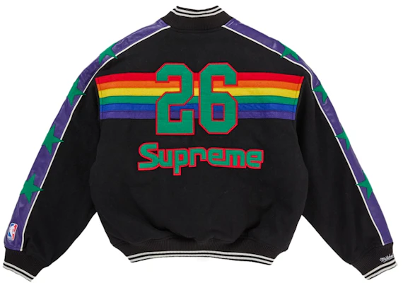 Mitchell & Ness x Supreme 团队黑色棒球外套 Order Mitchell & Ness x Supreme 团队黑色棒球外套