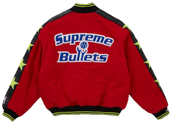Mitchell & Ness x Supreme 联名红色Teams棒球夹克 Lookbook Mitchell & Ness x Supreme 联名红色Teams棒球夹克