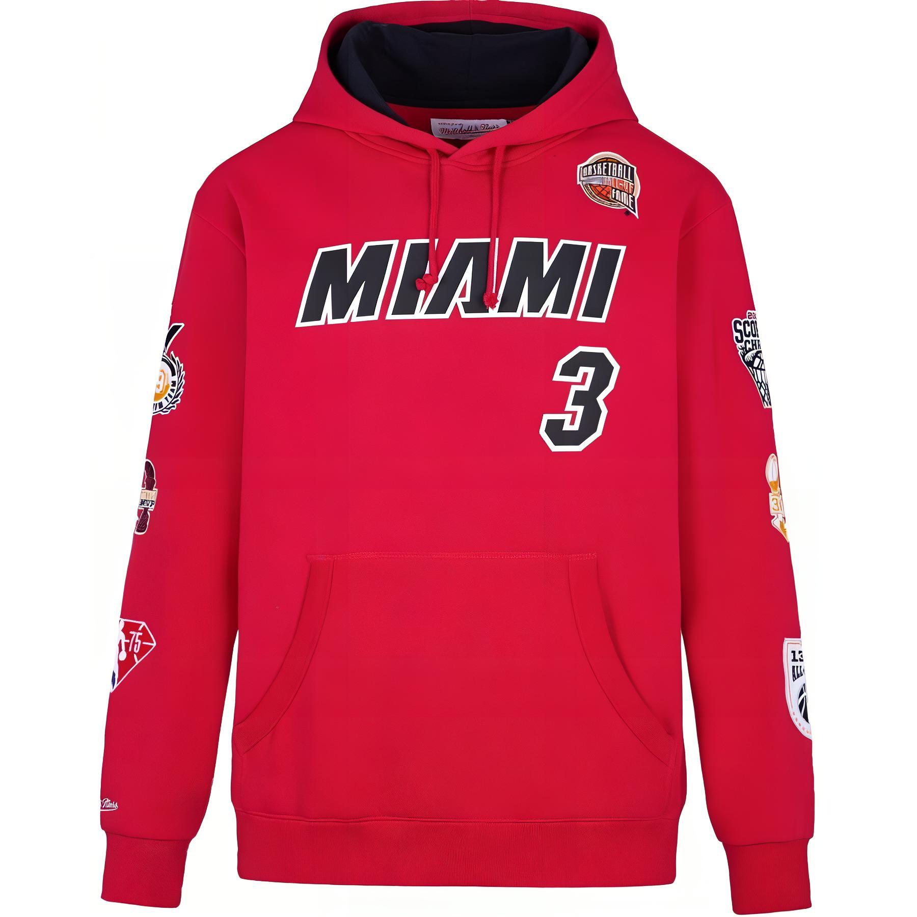 Shop Mitchell Ness 2023 名人堂湖人Gasol熱火Wade馬刺連帽衫 男女款 MNRQAWTOHD035-322249
