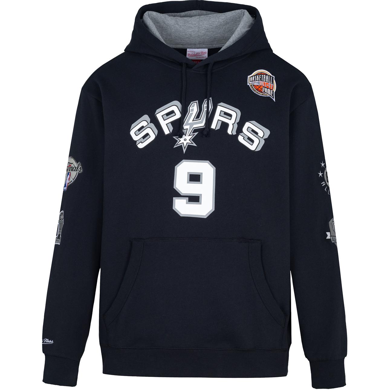 Details for Mitchell Ness 2023 名人堂湖人Gasol熱火Wade馬刺連帽衫 男女款 MNRQAWTOHD035-322249