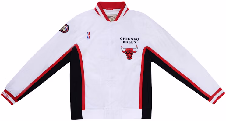 Mitchell Ness 98-99 芝加哥公牛復古外套 白色 男女棒球風格款 AWJK4953-CBU98PPPWHIT Buy Mitchell Ness 98-99 芝加哥公牛復古外套 白色 男女棒球風格款 AWJK4953-CBU98PPPWHIT