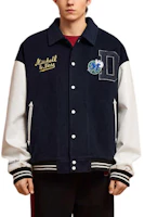 Shop Mitchell Ness × NBA 達拉斯小牛隊 CNY 刺繡海軍藍外套 男女款 NBAJK0037DAL402
