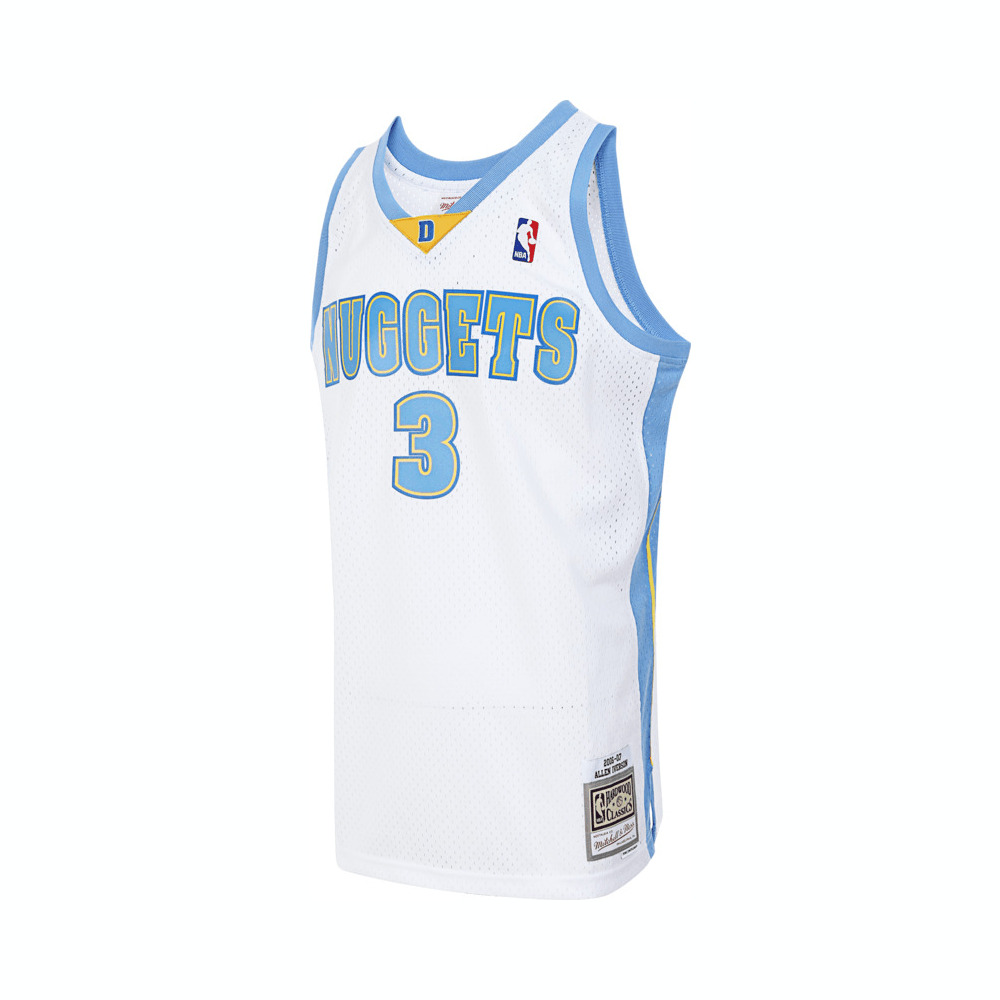 Mitchell Ness × NBA Swingman Denver Nuggets Allen Iverson 06-07 Jersey Unisex SMJYAC19169-DNUWHIT06AIV