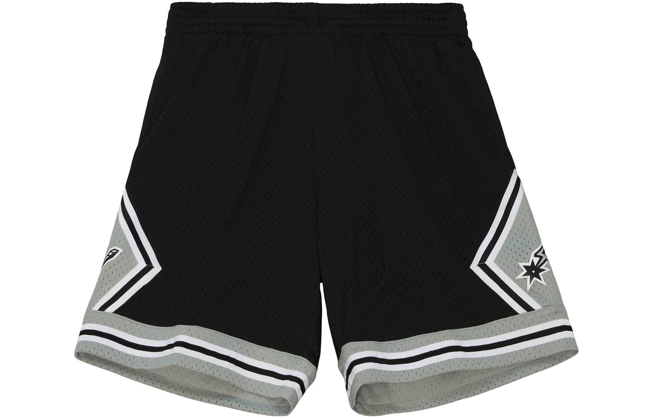 Mitchell Ness × NBA Swingman San Antonio Spurs 77-78 Retro Basketball Shorts Mens SMSH4930-SAS77PPPBLCK