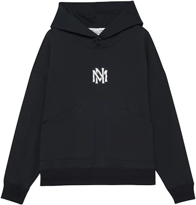 Mitchell Ness 黑色男女款加厚連帽衫 實心字母印花設計 MNRQAWTOHC070-BLK Order Mitchell Ness 黑色男女款加厚連帽衫 實心字母印花設計 MNRQAWTOHC070-BLK