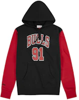 Mitchell Ness Chicago Bulls Dennis Rodman #91 Hoodie Black/Red Unisex FNNP3417-CBU96DRDBKRD Mitchell Ness Chicago Bulls Dennis Rodman #91 Hoodie Black/Red Unisex FNNP3417-CBU96DRDBKRD