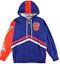 Buy Mitchell Ness Color-Block Logo Print Zip Hoodie Jacket Blue OJZP3409-NYKROYA