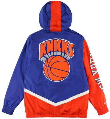 Mitchell Ness Color-Block Logo Print Zip Hoodie Jacket Blue OJZP3409-NYKROYA Lookbook Mitchell Ness Color-Block Logo Print Zip Hoodie Jacket Blue OJZP3409-NYKROYA