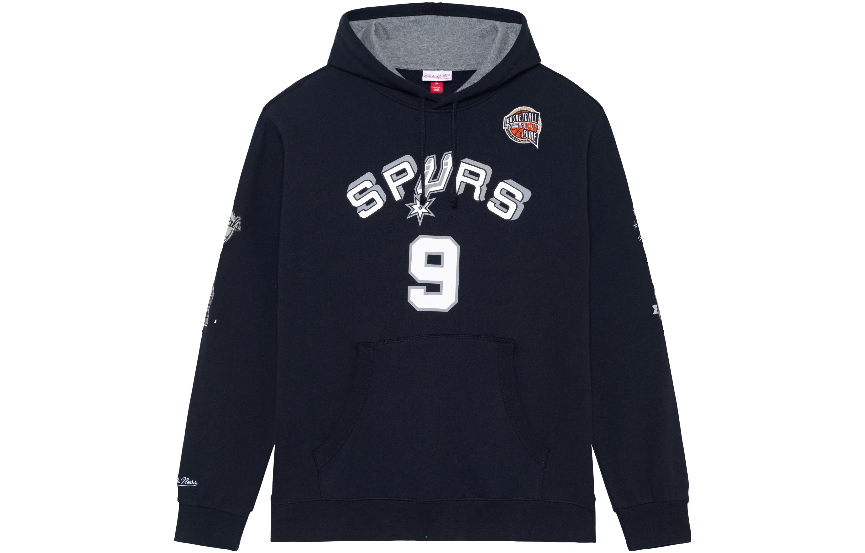 Order Mitchell Ness 名人堂馬刺 Tony Parker 連帽衫 黑色 中性款 FPHD6861-SASYYTPABLCK