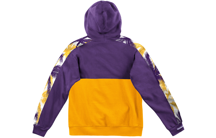 Mitchell Ness Lakers Fleece Retro Pullover Hoodie Winter Unisex Purple FPHDDF18024-LALPURP 圖 3