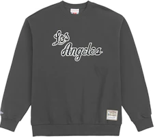 Mitchell Ness Lakers Logo Crewneck Sweatshirt Winter Thick Loose Unisex - Grey MNJYFWHD23092001-GREY Mitchell Ness Lakers Logo Crewneck Sweatshirt Winter Thick Loose Unisex - Grey MNJYFWHD23092001-GREY