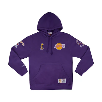 Mitchell Ness Lakers Retro City Champion Hoodie Purple Unisex Streetwear FPHD3236-LALYYPPPPURP