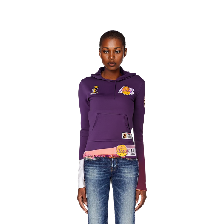 Sizing Mitchell Ness Lakers Retro City Champion Hoodie Purple Unisex Streetwear FPHD3236-LALYYPPPPURP