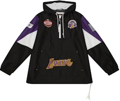 Mitchell Ness Los Angeles Lakers Logo Hoodie Jacket Unisex Black OJPO5033-LALYYPPPBLCK Mitchell Ness Los Angeles Lakers Logo Hoodie Jacket Unisex Black OJPO5033-LALYYPPPBLCK