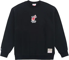 Mitchell Ness Miami Heat NBA Pullover Sweatshirt Black Unisex Winter Style MNJYFWHD23092009 Mitchell Ness Miami Heat NBA Pullover Sweatshirt Black Unisex Winter Style MNJYFWHD23092009