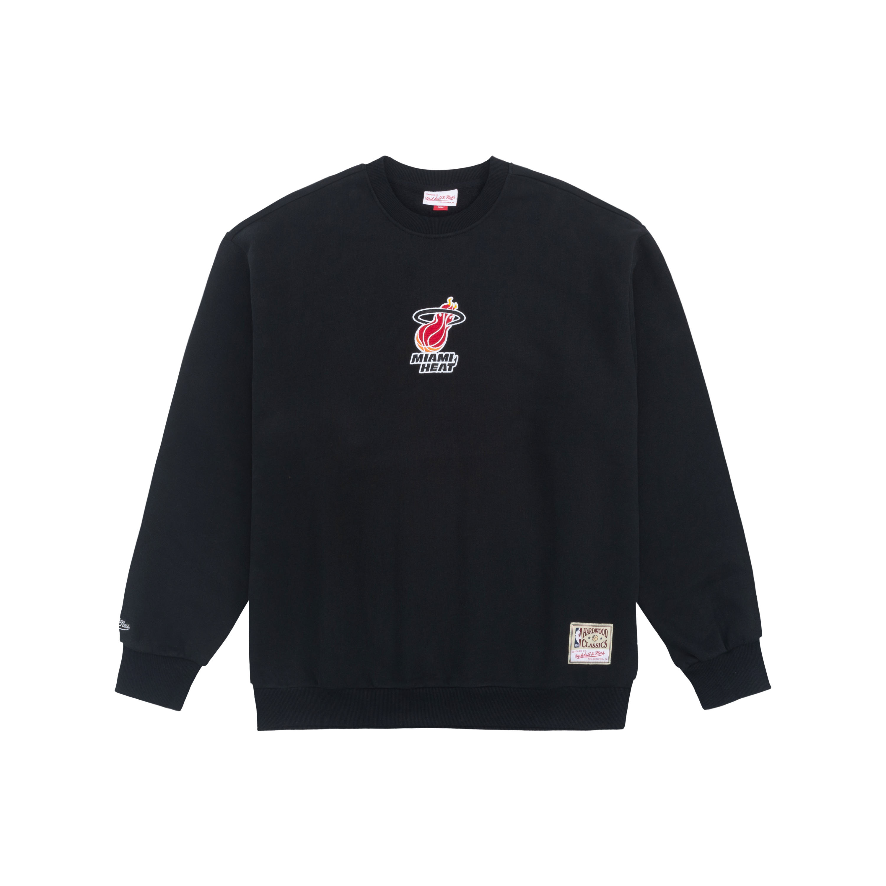 Mitchell Ness Miami Heat NBA Pullover Sweatshirt Black Unisex Winter Style MNJYFWHD23092009 圖 2