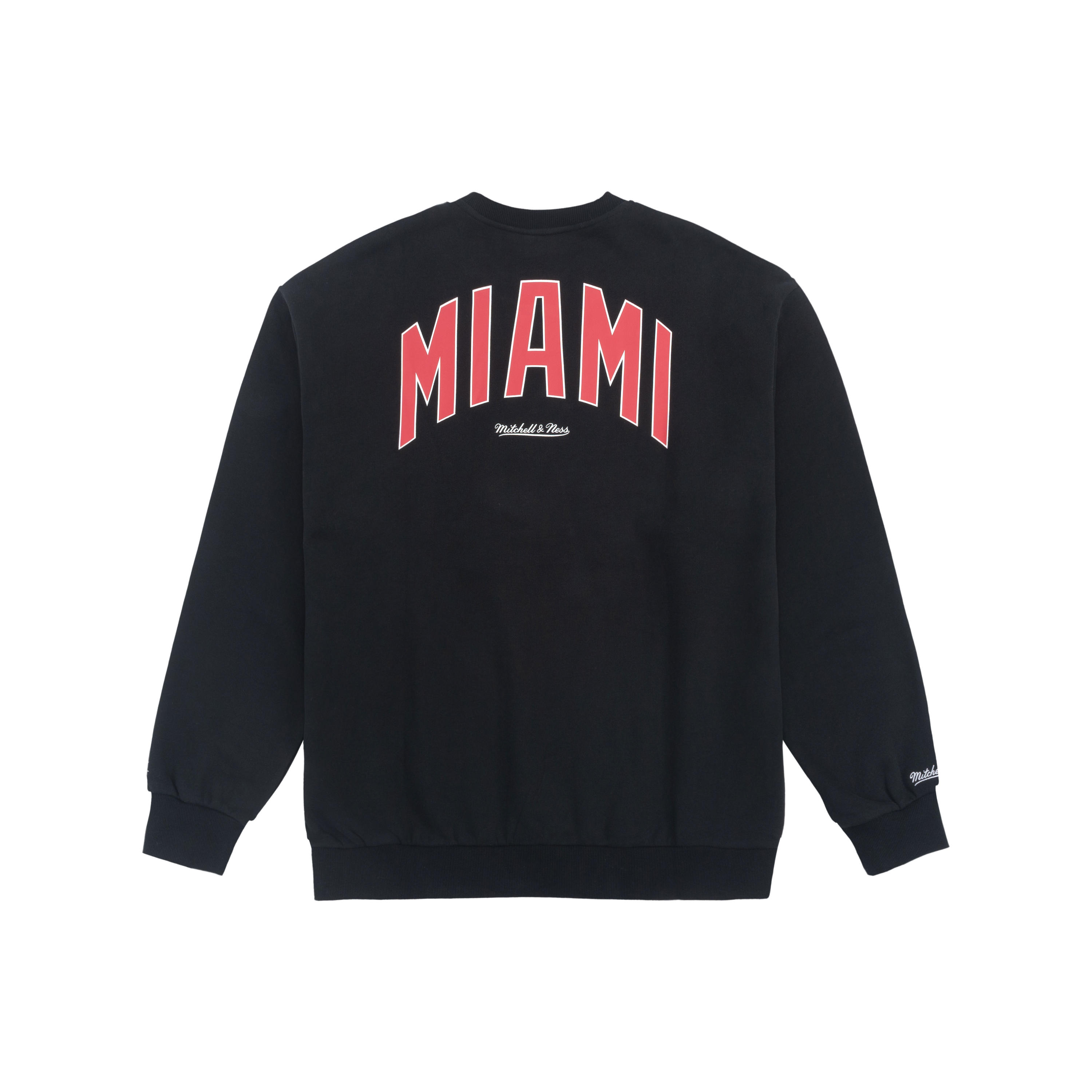 Mitchell Ness Miami Heat NBA Pullover Sweatshirt Black Unisex Winter Style MNJYFWHD23092009 圖 3