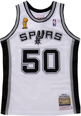Mitchell Ness Mitchell & Ness 02-03 Spurs David Robinson #50 Retro Basketball Jersey White. AJY44948-SAS02DRBWHIT Buy Mitchell Ness Mitchell & Ness 02-03 Spurs David Robinson #50 Retro Basketball Jersey White. AJY44948-SAS02DRBWHIT