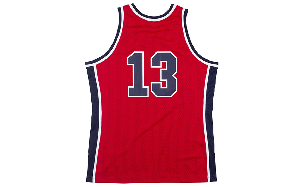 Mitchell Ness Mitchell & Ness 1984 Dream Team Chris Mullin #13 Retro Basketball Jersey Red. AJY4AC19079-USASCAR84CMU 圖 3