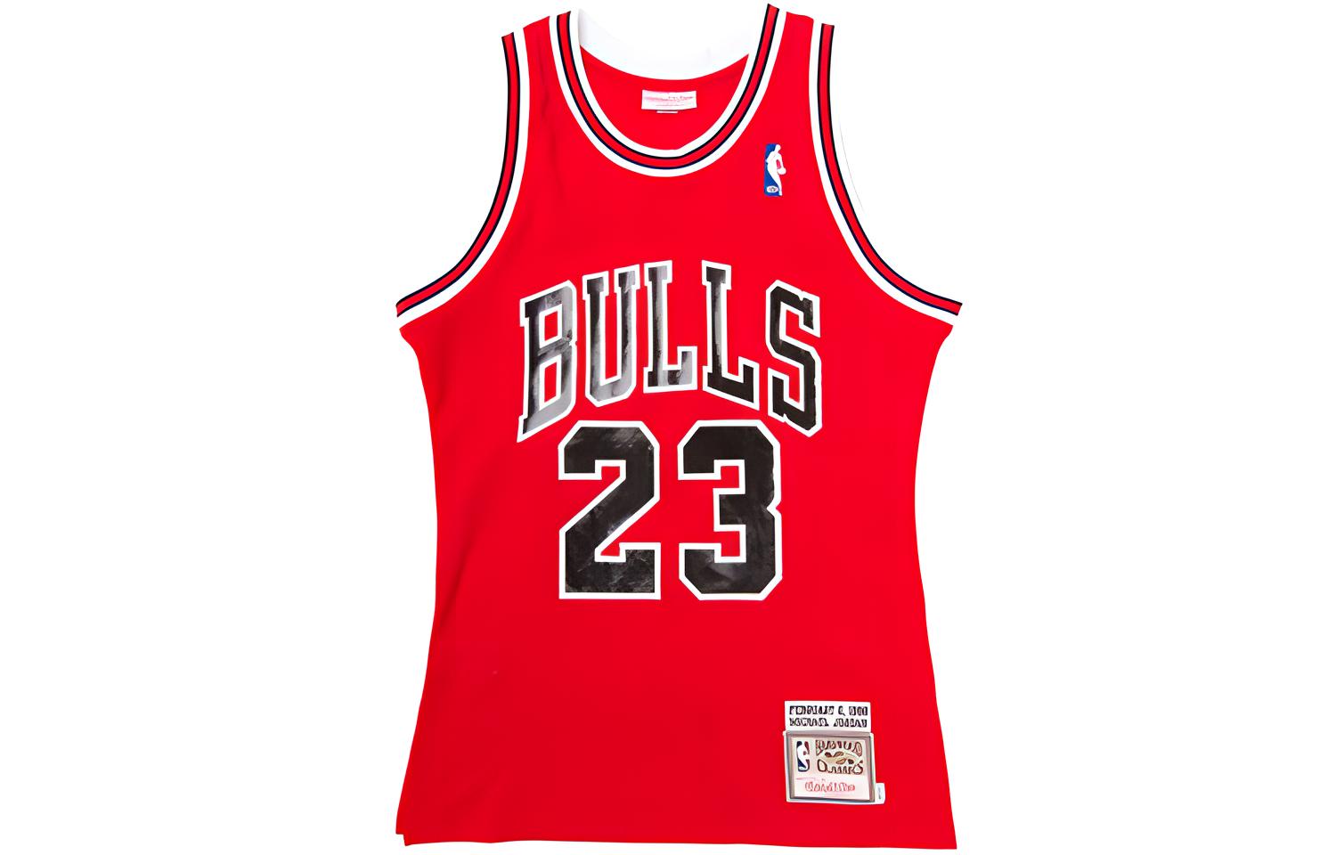 Mitchell Ness Mitchell & Ness 1987-88 Bulls Michael Jordan #23 Retro Basketball Jersey Red BA67NQ-CBU-R-FK5