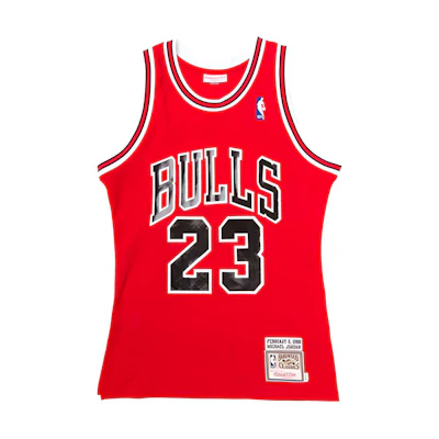 Mitchell Ness Mitchell & Ness 1987-88 Bulls Michael Jordan #23 Retro Basketball Jersey Red BA67NQ-CBU-R-FK5