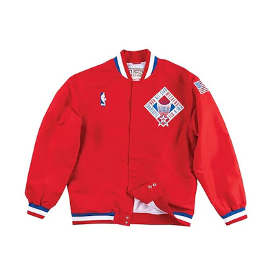 Mitchell Ness Mitchell & Ness 1991 All-Star Game West Warm-Up Jacket Red Unisex. AWJKGS18001-ASWSCAR91