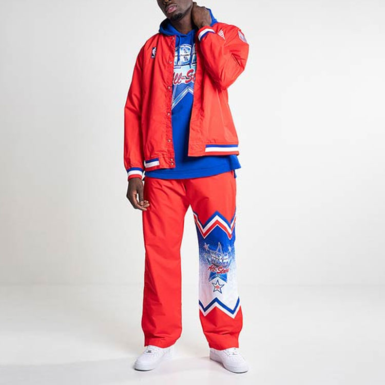 Purchase Mitchell & Ness Jaket Hangat All-Star Game West 1991 Merah Unisex. AWJKGS18001-ASWSCAR91