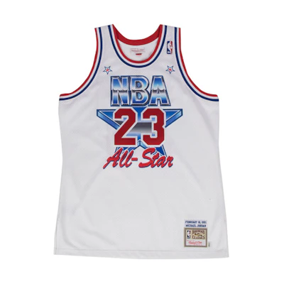 Mitchell Ness Mitchell & Ness 1991 NBA All-Star Bulls Michael Jordan #23 Jersey White Retro Mens AJY4GS18064-ASEWHIT91MJO