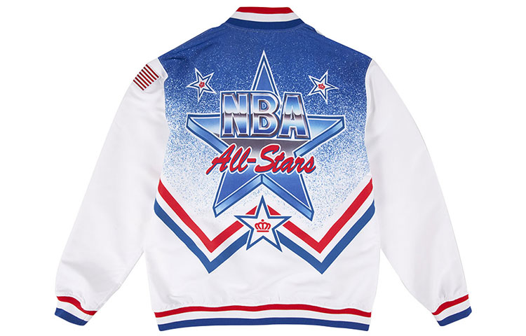 Mitchell Ness Mitchell & Ness 1995 All-Star Retro Patchwork Crewneck Sweatshirt Purple Mens FCNKDA18014-ASGBLCK95