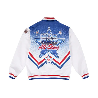 Mitchell Ness Mitchell & Ness 1995 All-Star Retro Patchwork Crewneck Sweatshirt Purple Mens FCNKDA18014-ASGBLCK95