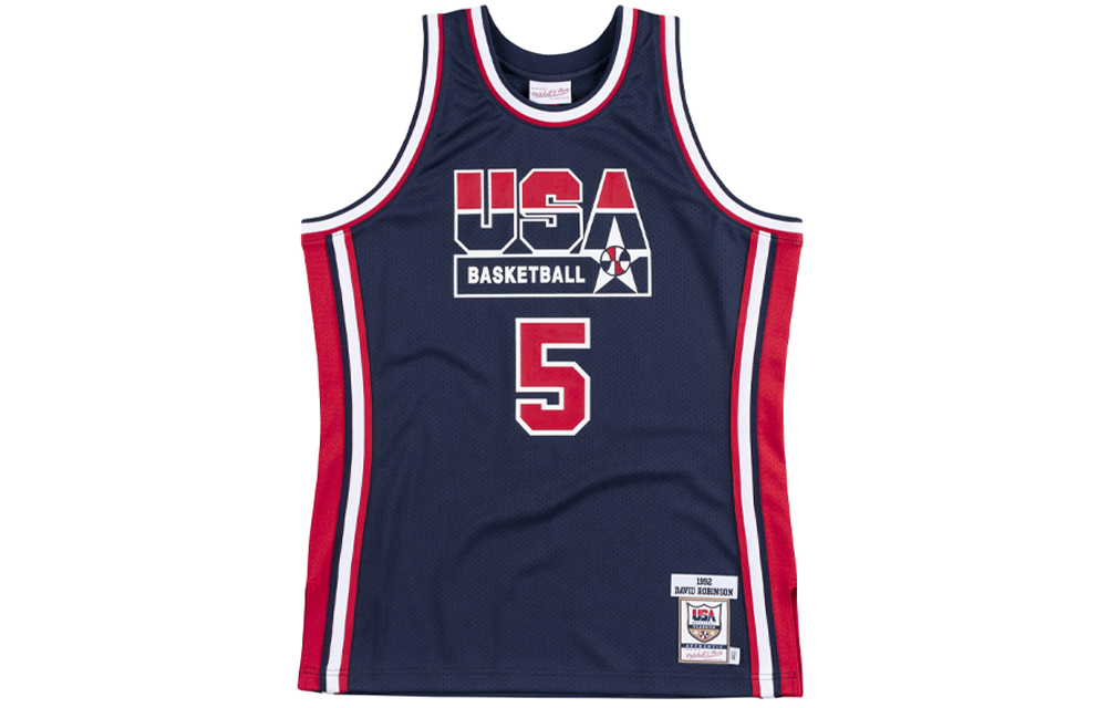 Mitchell Ness Mitchell & Ness 1992 Dream Team Barcelona Olympics David Robinson Jersey Blue AJY4GS18418-USANAVY92DRB 圖 2