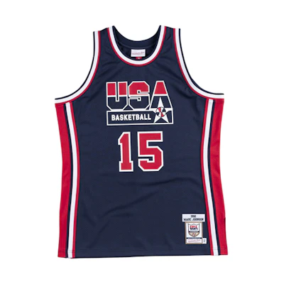 Mitchell Ness Mitchell & Ness 1992 Dream Team Magic Johnson Jersey Blue Retro Unisex AJY4GS18413-USANAVY92EJH