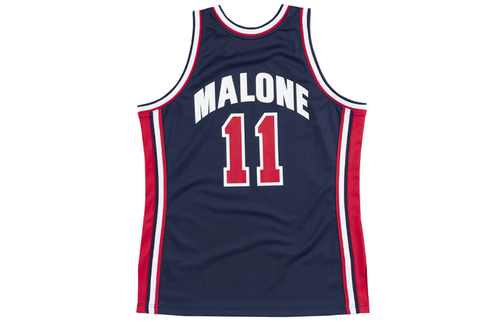Mitchell Ness Mitchell & Ness 1992 Team USA Carl Malone Blue Jersey - Unisex Retro Basketball AJY4GS18416-USANAVY92KMA 圖 3