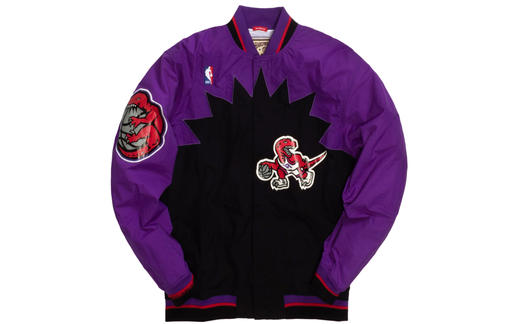 Mitchell Ness Mitchell & Ness 1995-96 Toronto Raptors Purple Long Sleeve Warm-Up Jacket AWJKGS18062-TRAPURP95