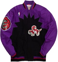 Mitchell Ness Mitchell & Ness 1995-96 Toronto Raptors Purple Long Sleeve Warm-Up Jacket AWJKGS18062-TRAPURP95 Mitchell Ness Mitchell & Ness 1995-96 Toronto Raptors Purple Long Sleeve Warm-Up Jacket AWJKGS18062-TRAPURP95