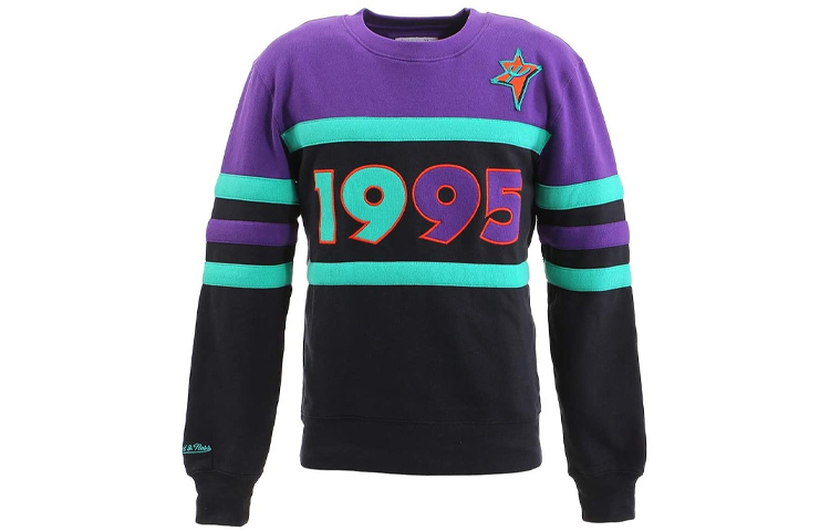 Mitchell Ness Mitchell & Ness All Over Crew 20 Dallas Mavericks Blue Graphic Sweatshirt Mens FCPO3400-DMAYYPPPROYA