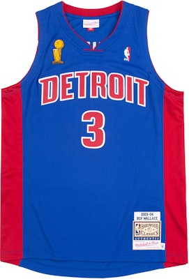 Mitchell Ness Mitchell & Ness 2003-04 Detroit Pistons Ben Wallace #3 Jersey Unisex Sleeveless Top AJY46501-DPI03BWAROYA Buy Mitchell Ness Mitchell & Ness 2003-04 Detroit Pistons Ben Wallace #3 Jersey Unisex Sleeveless Top AJY46501-DPI03BWAROYA
