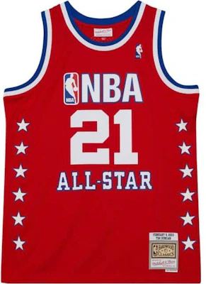 米切尔&内斯 2003全明星球衣 蒂姆·邓肯#21篮球背心 红色 男士球迷版 SMJY5295-ASW03TDURED1 Order 米切尔&内斯 2003全明星球衣 蒂姆·邓肯#21篮球背心 红色 男士球迷版 SMJY5295-ASW03TDURED1