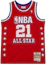 Order 米切尔&内斯 2003全明星球衣 蒂姆·邓肯#21篮球背心 红色 男士球迷版 SMJY5295-ASW03TDURED1