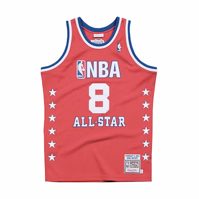 Mitchell Ness Mitchell & Ness 2003 All-Star West Kobe Authentic Retro Basketball Jersey Red AJY4CP19004-ASWSCAR03KBR