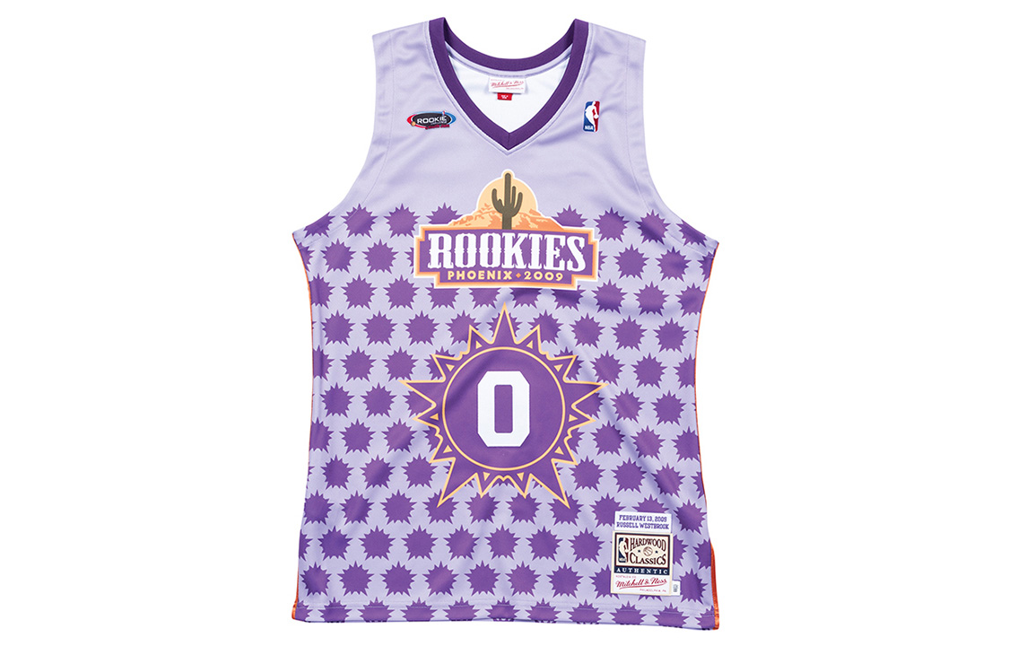 Mitchell Ness Mitchell & Ness 2009 All-Star Westbrook No.0 Retro Basketball Jersey Violet Unisex. AJY4EL18005-BRTPURP09RWS